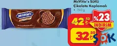 MCVİTİE'S SÜTLÜ ÇİKOLATA KAPLAMALI BİSKÜVİ 150 G